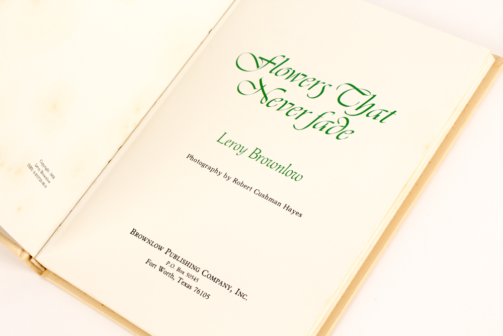 Vintage Flower-Themed Books and Hand-Embroidered Shawl