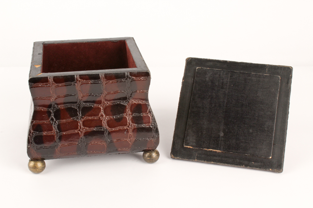 Chinese Box with Vintage Fans