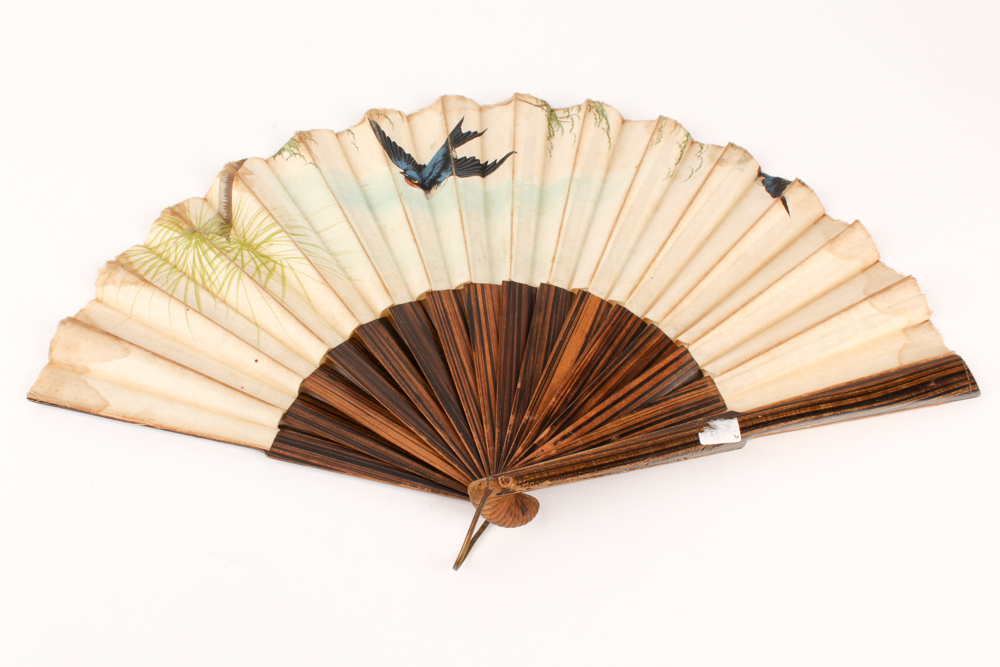Chinese Box with Vintage Fans