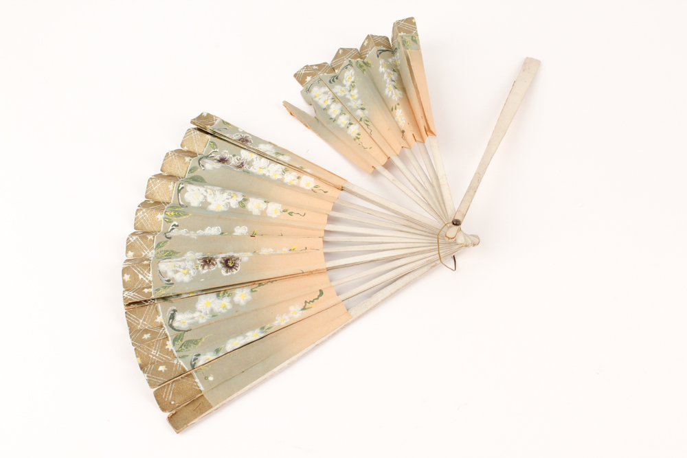 Chinese Box with Vintage Fans