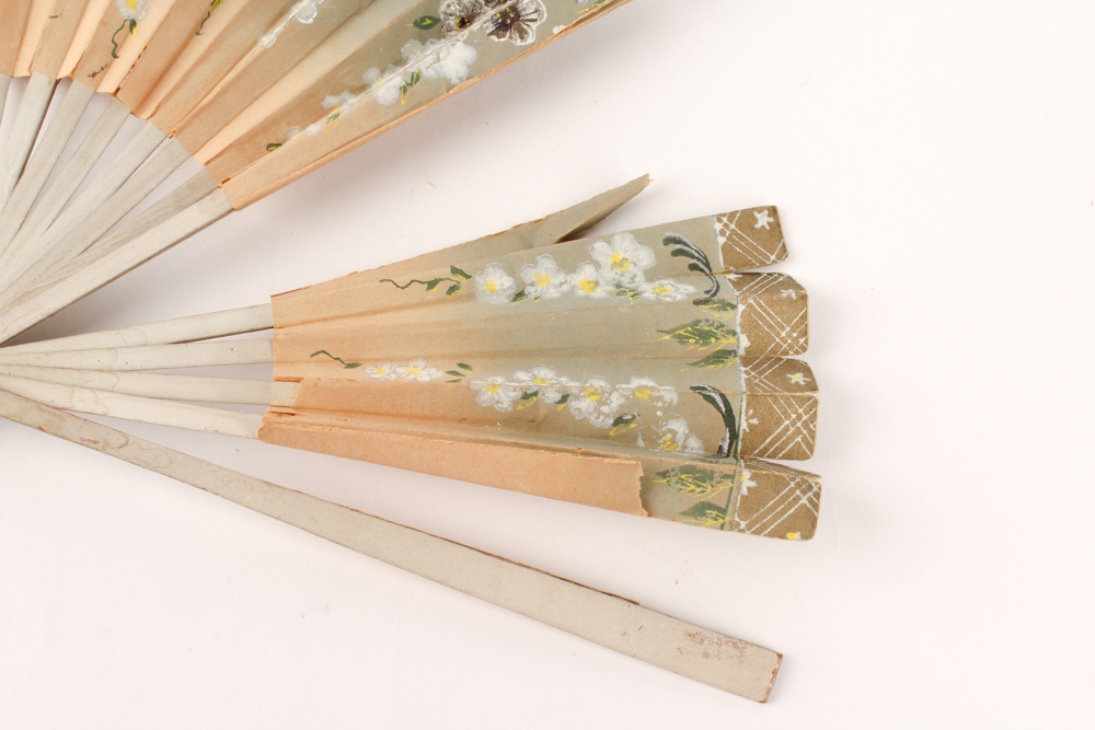 Chinese Box with Vintage Fans