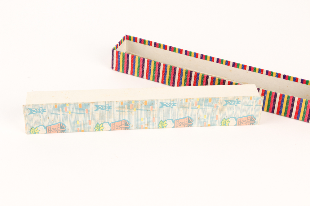 Chinese Box with Vintage Fans