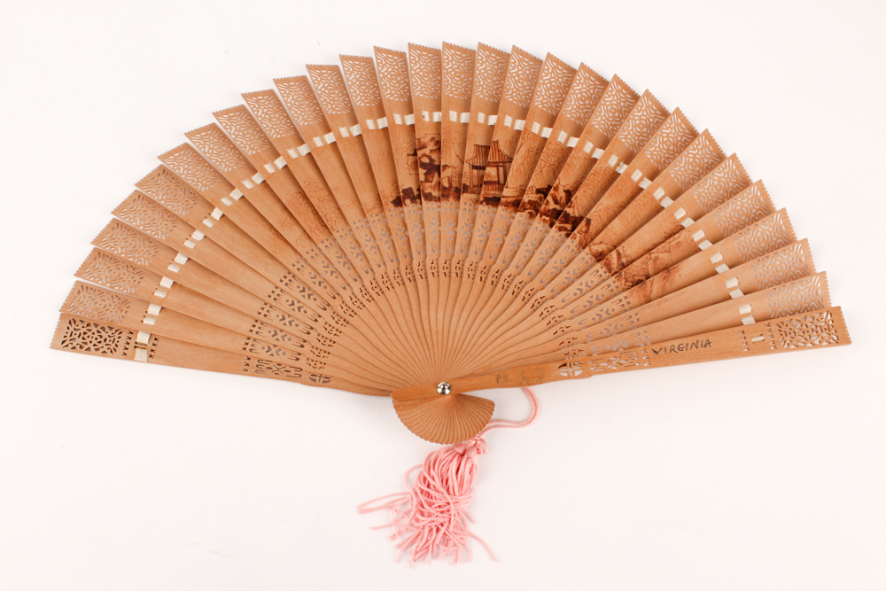 Chinese Box with Vintage Fans