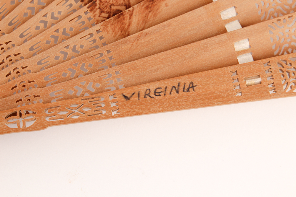 Chinese Box with Vintage Fans