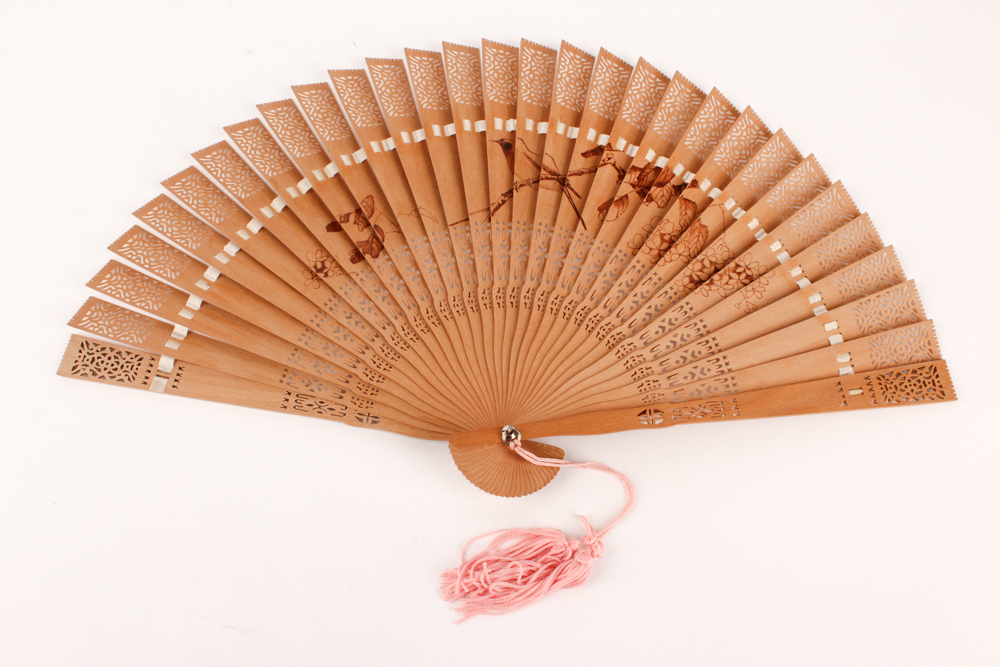 Chinese Box with Vintage Fans