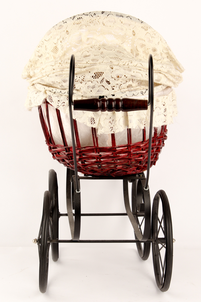Madame Alexander "Kathy" Doll in Wicker Doll Pram
