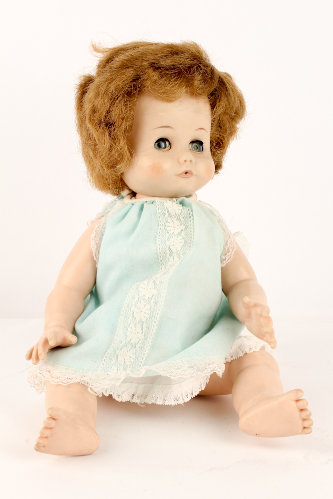 Madame Alexander "Kathy" Doll in Wicker Doll Pram