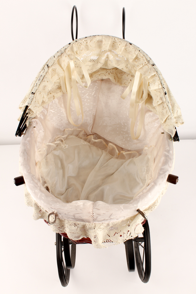 Madame Alexander "Kathy" Doll in Wicker Doll Pram