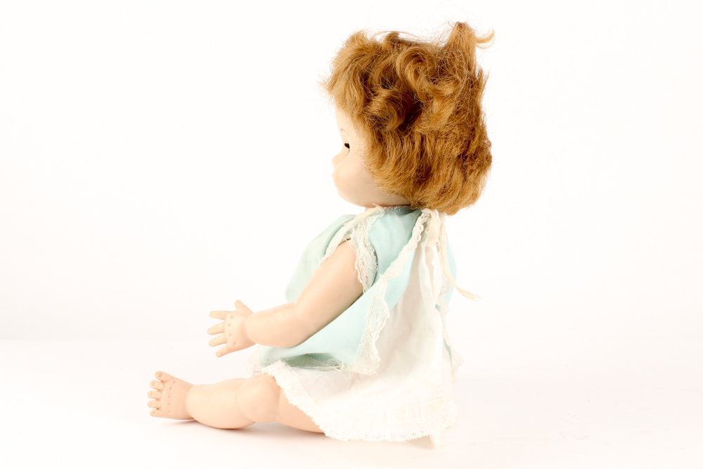 Madame Alexander "Kathy" Doll in Wicker Doll Pram