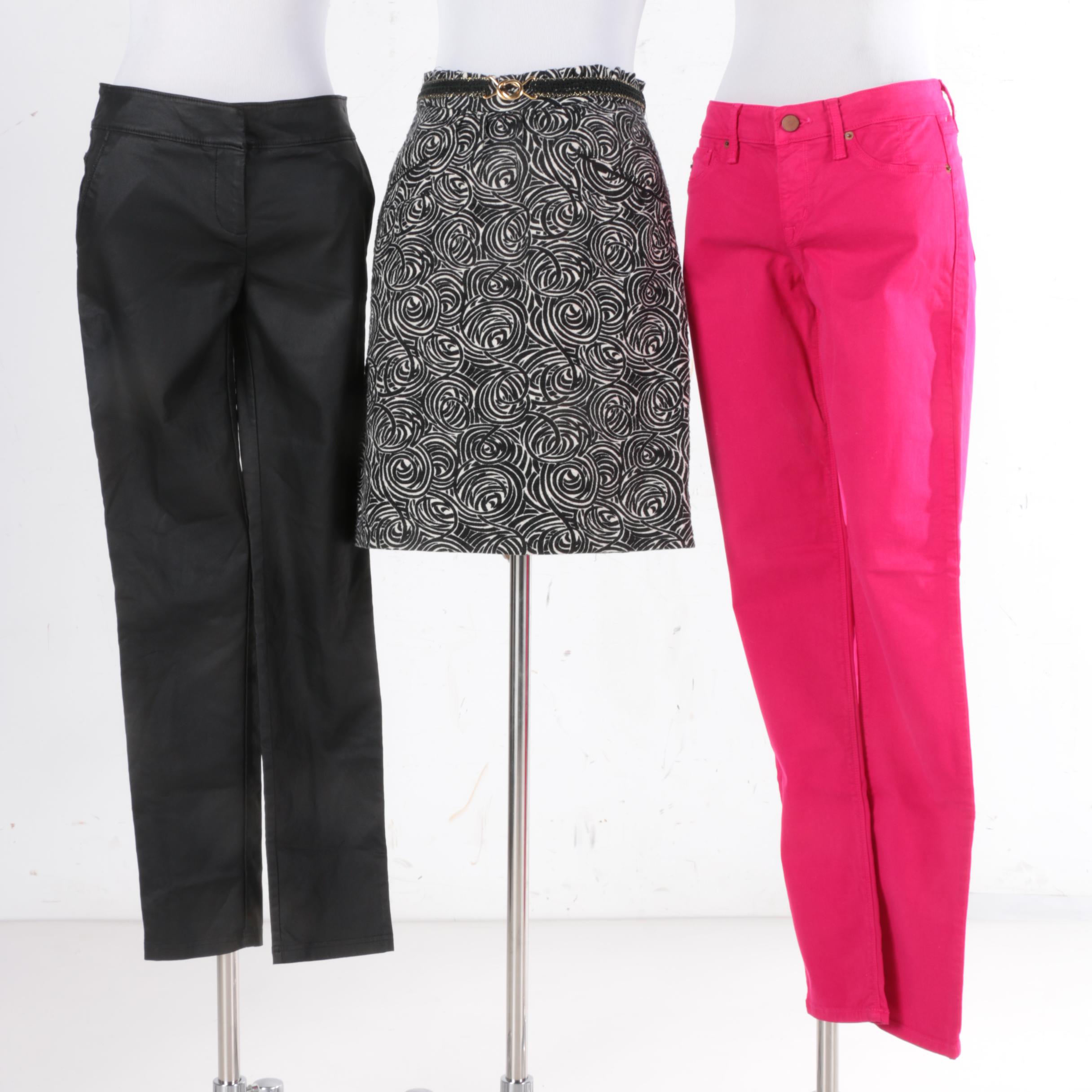 Women's Gray Saks Fifth Avenue Pink Jeans and Other Clothing