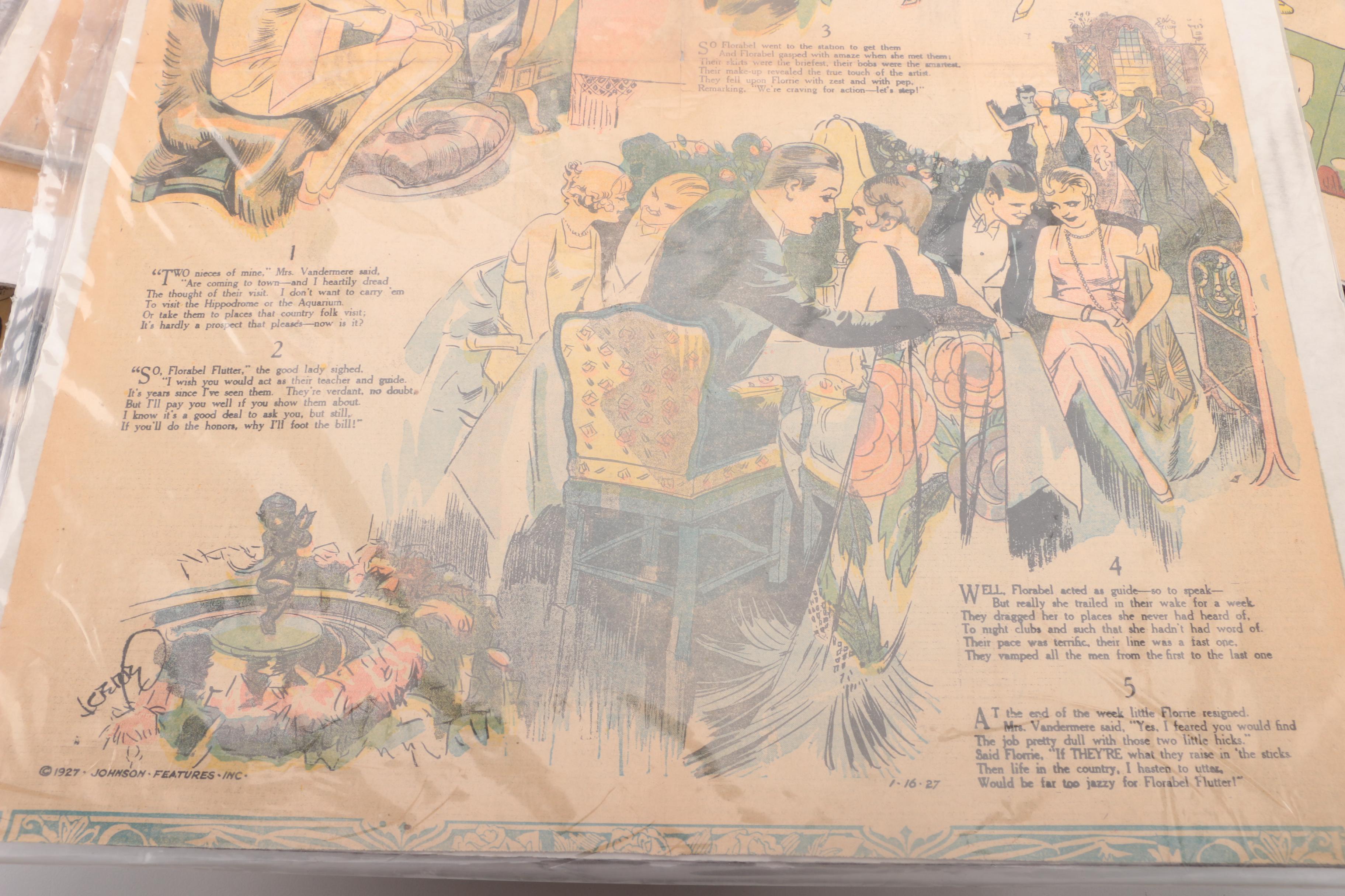 1920s–1940s Newspaper Comics and Illustrations Including "Strange as It Seems"