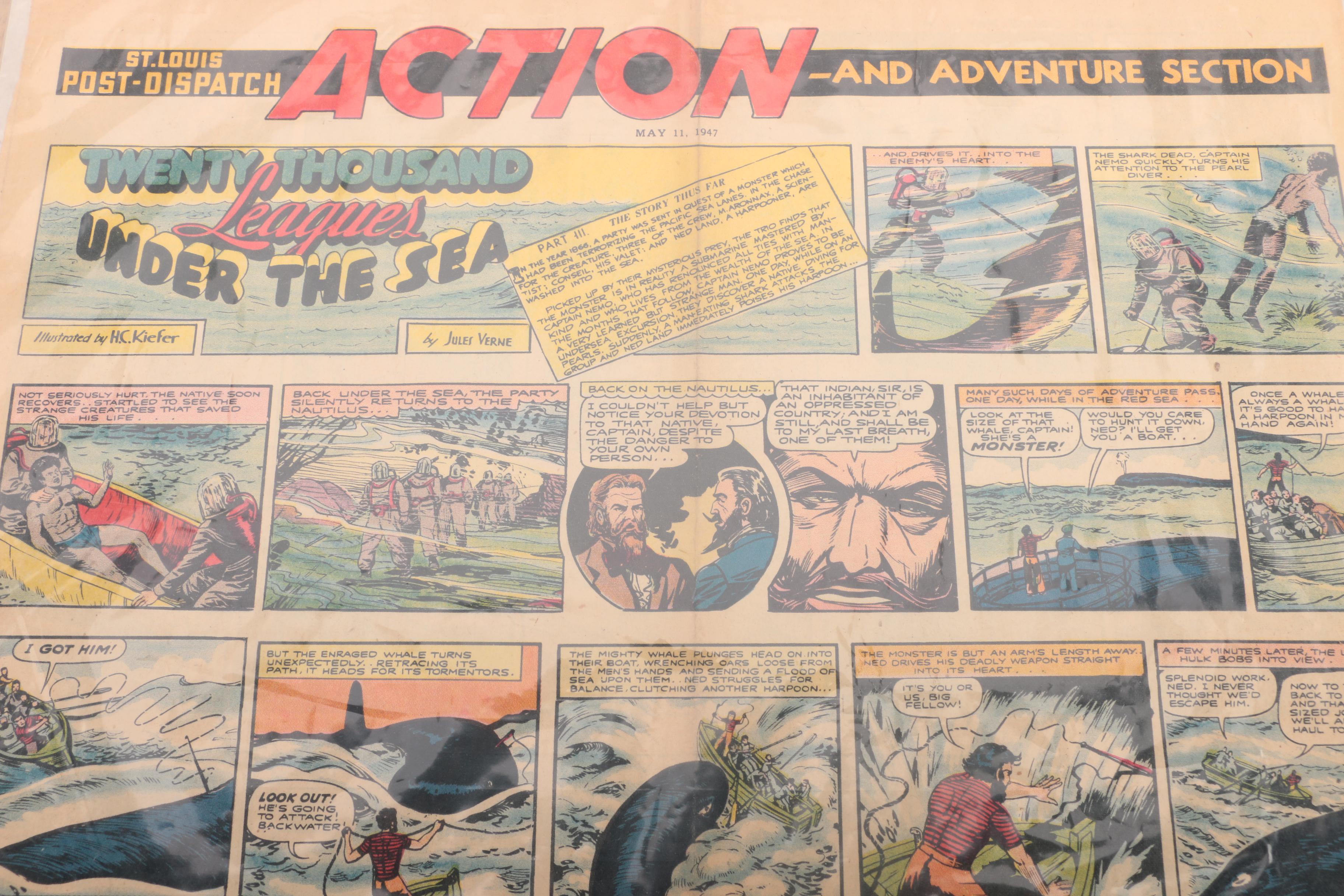 1920s–1940s Newspaper Comics and Illustrations Including "Strange as It Seems"