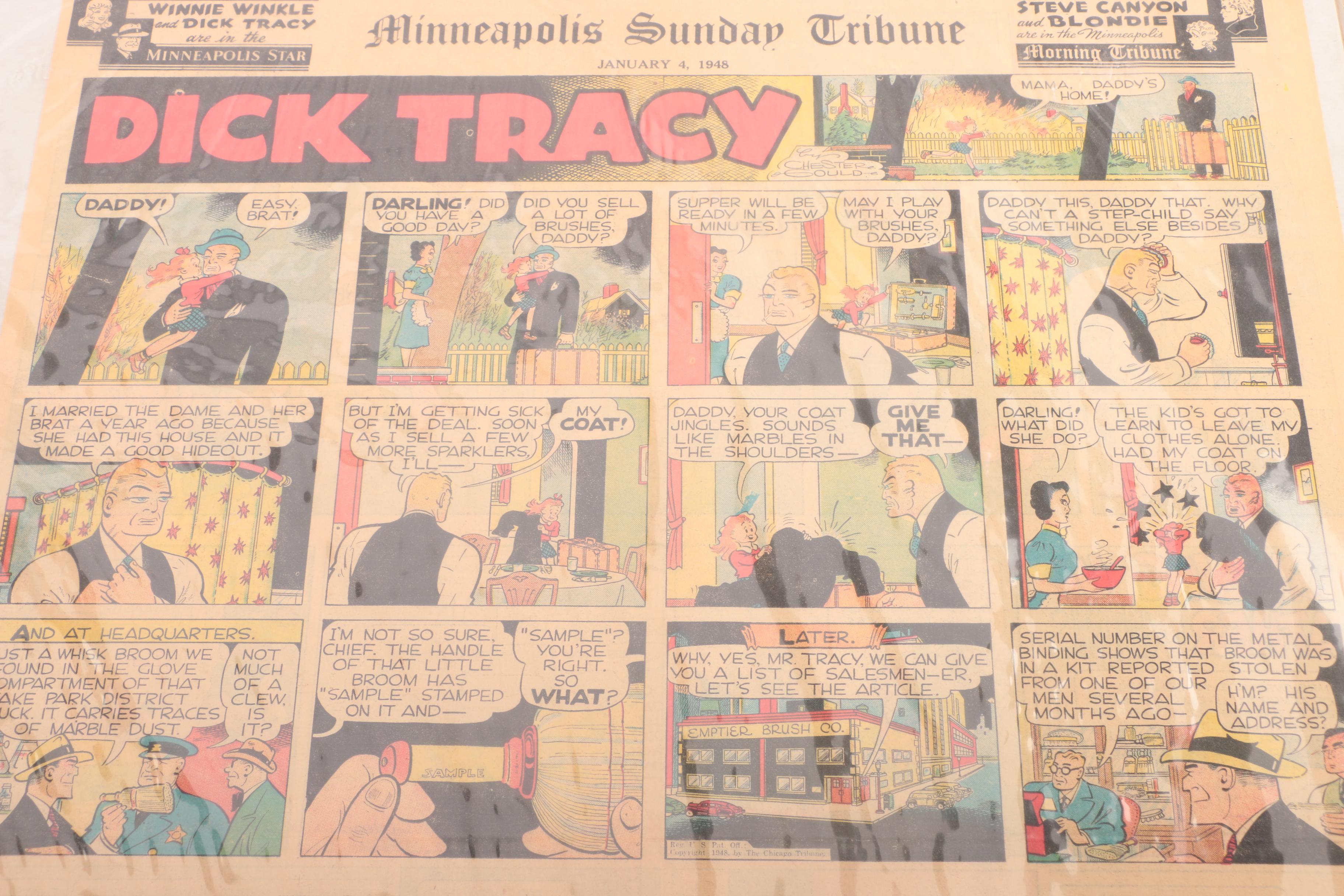 1920s–1940s Newspaper Comics and Illustrations Including "Strange as It Seems"