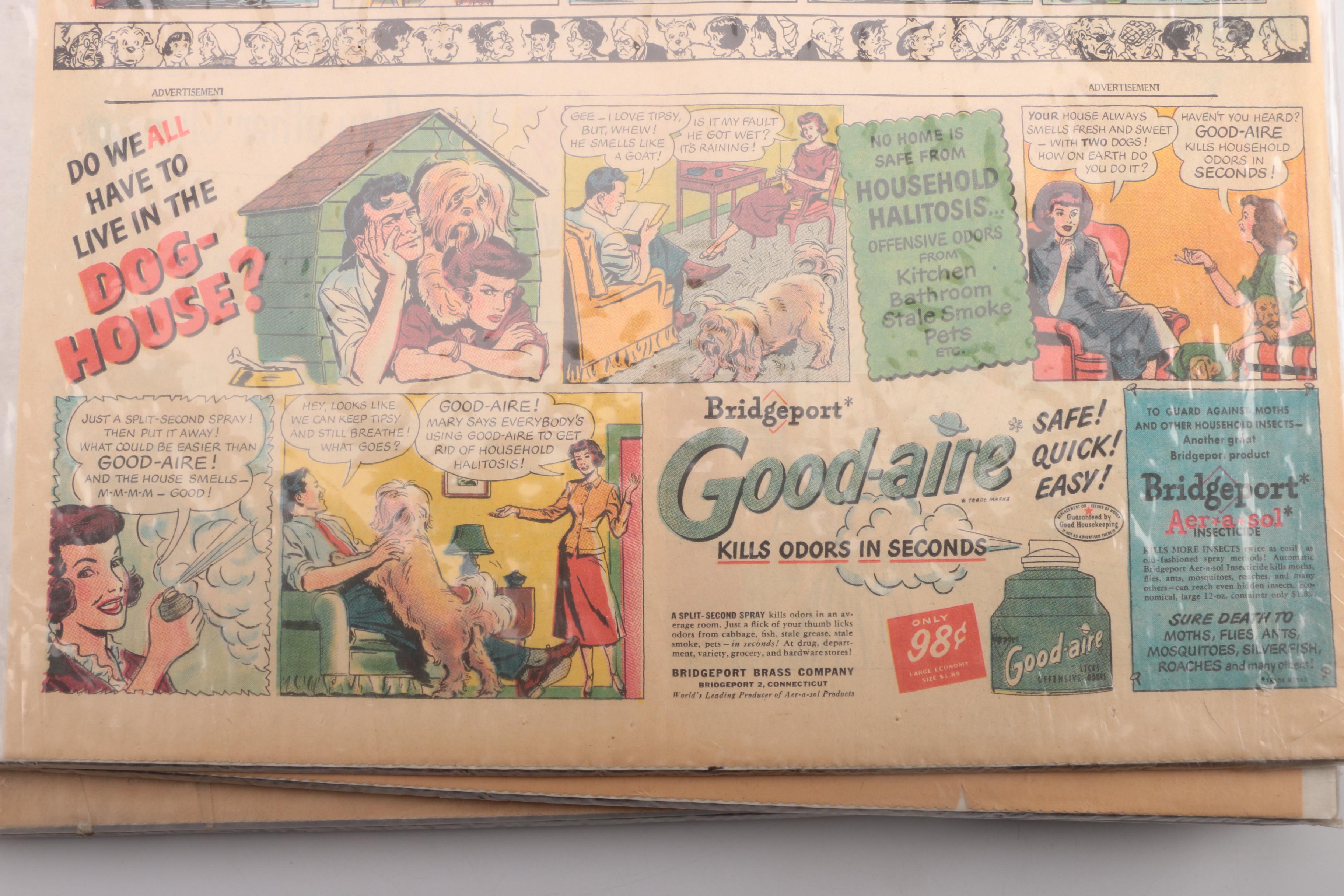 1920s–1940s Newspaper Comics and Illustrations Including "Strange as It Seems"