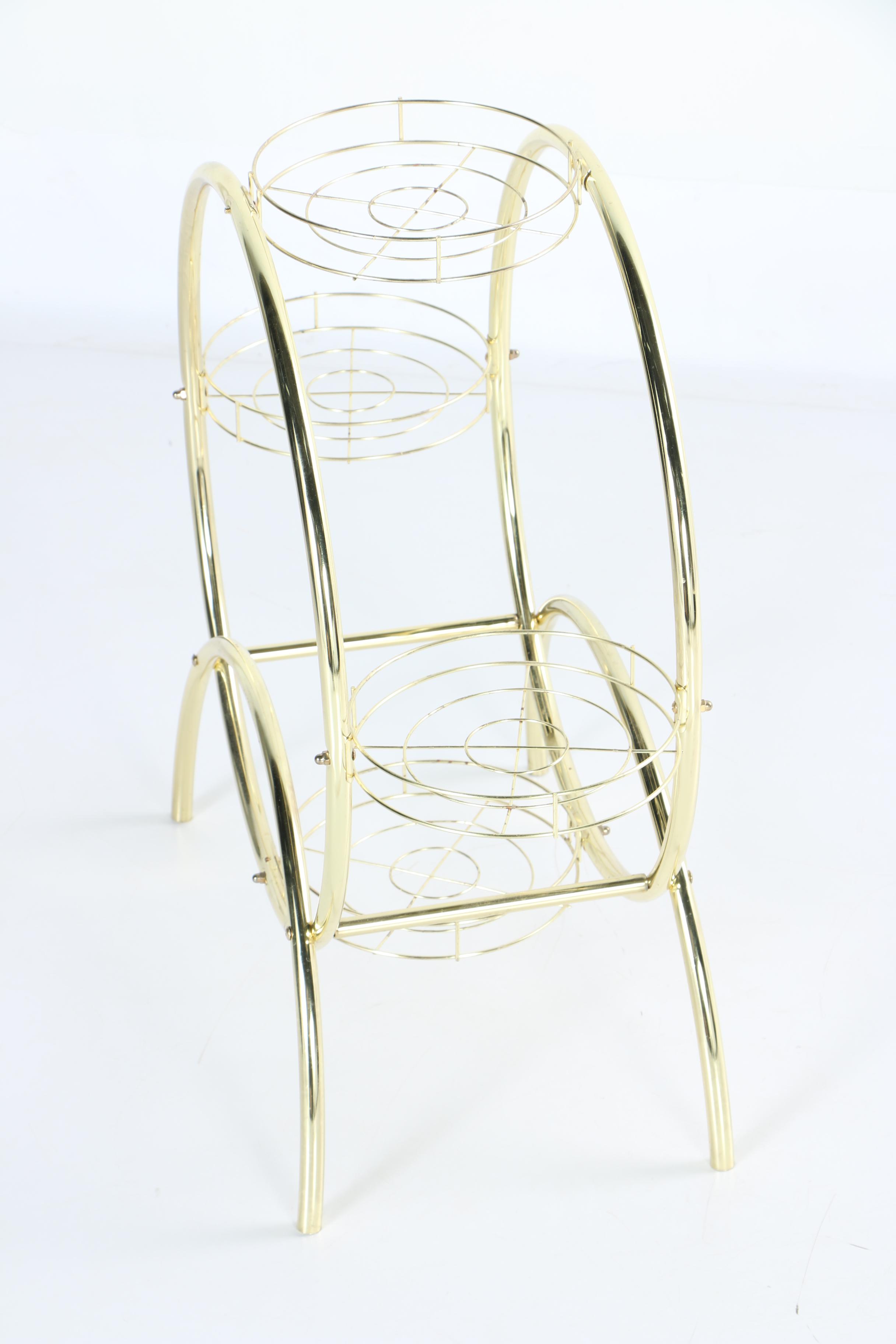 Mid Century Modern Style Plant Stand and Cache Pot