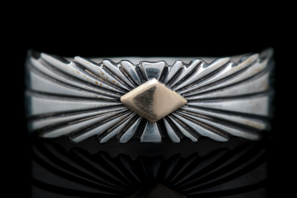 Pat Bendoni Sterling Silver and 14K Yellow Gold Ring