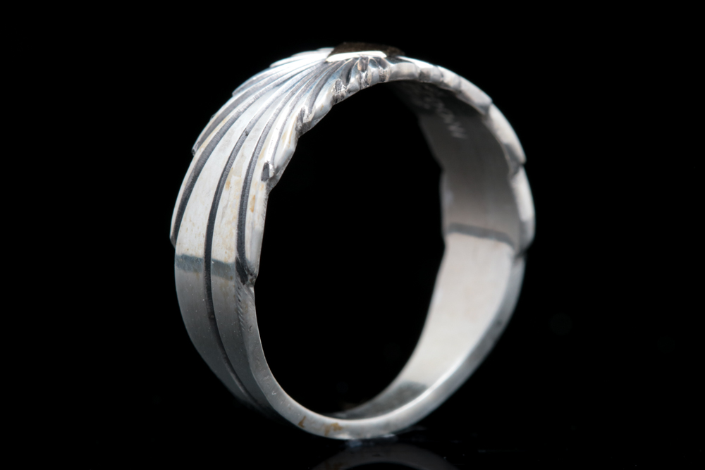 Pat Bendoni Sterling Silver and 14K Yellow Gold Ring