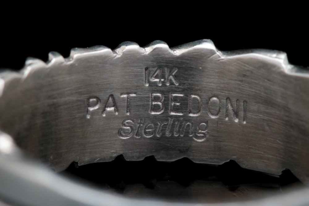 Pat Bendoni Sterling Silver and 14K Yellow Gold Ring