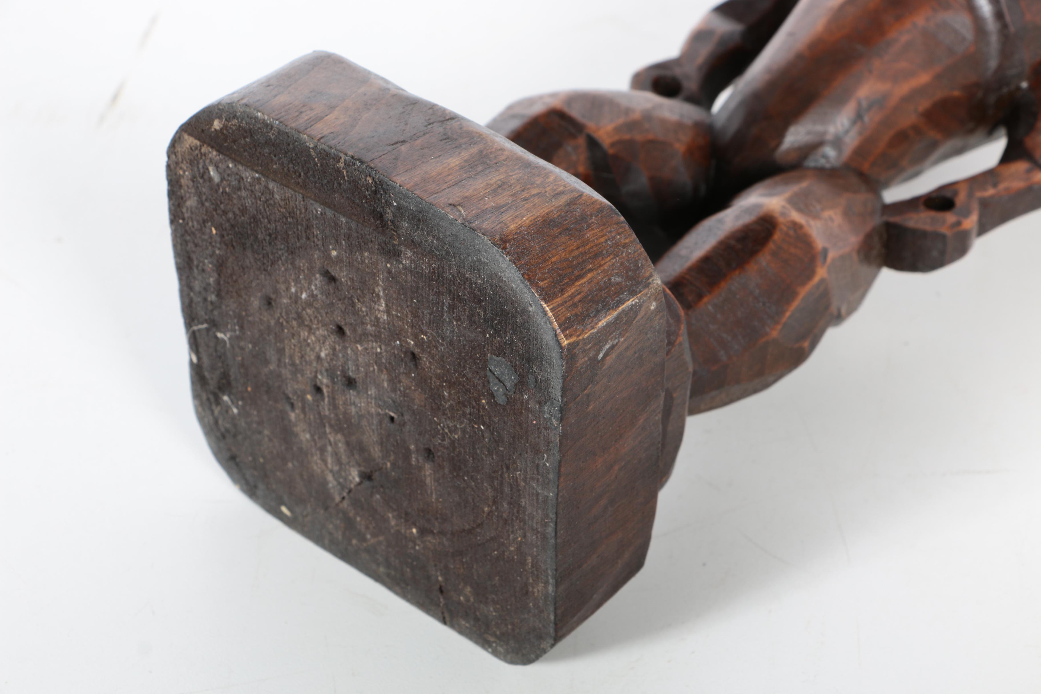 Hawaiian Style Carved Wood Lono Sculpture