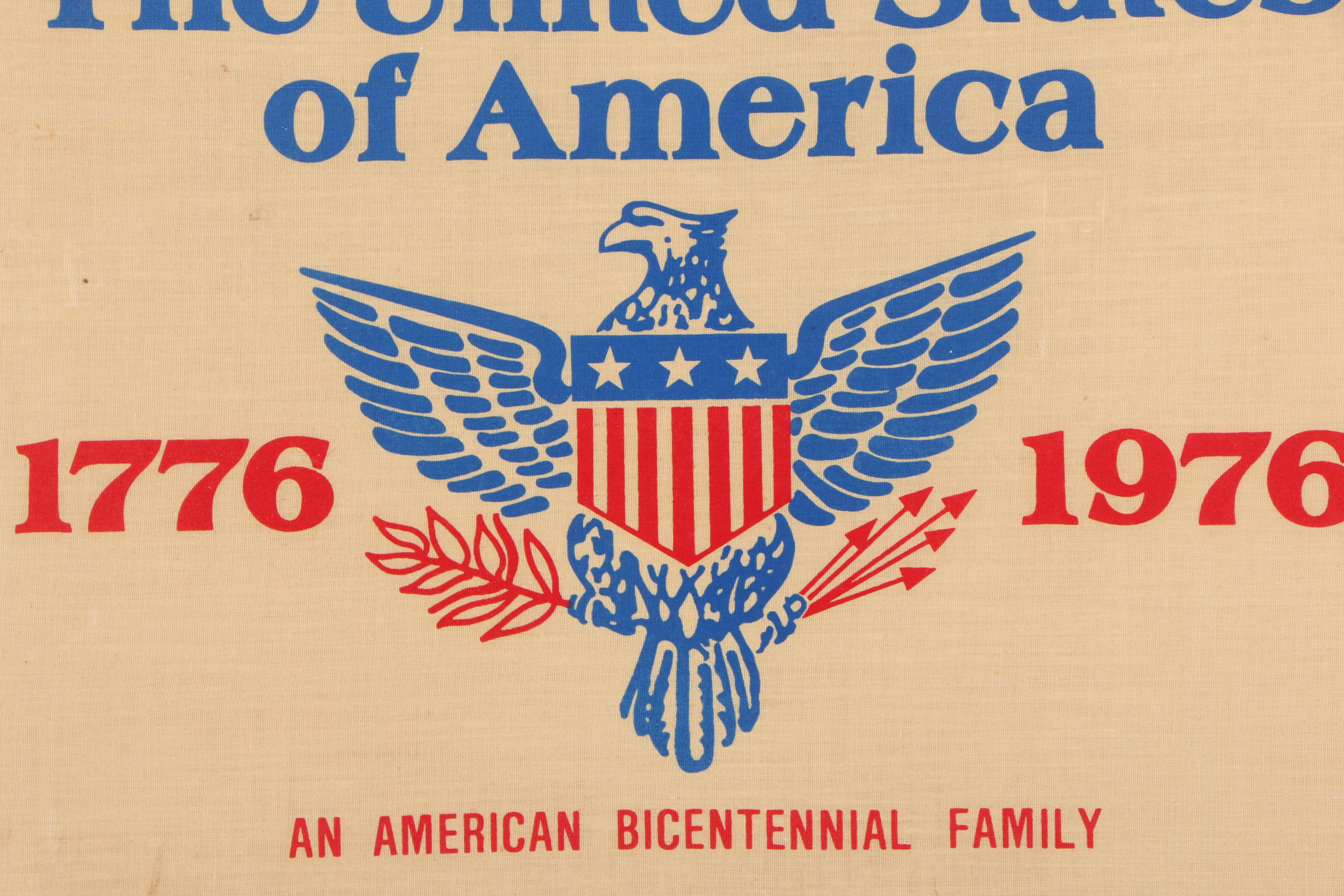 Serigraph on Fabric "An American Bicentennial Family"
