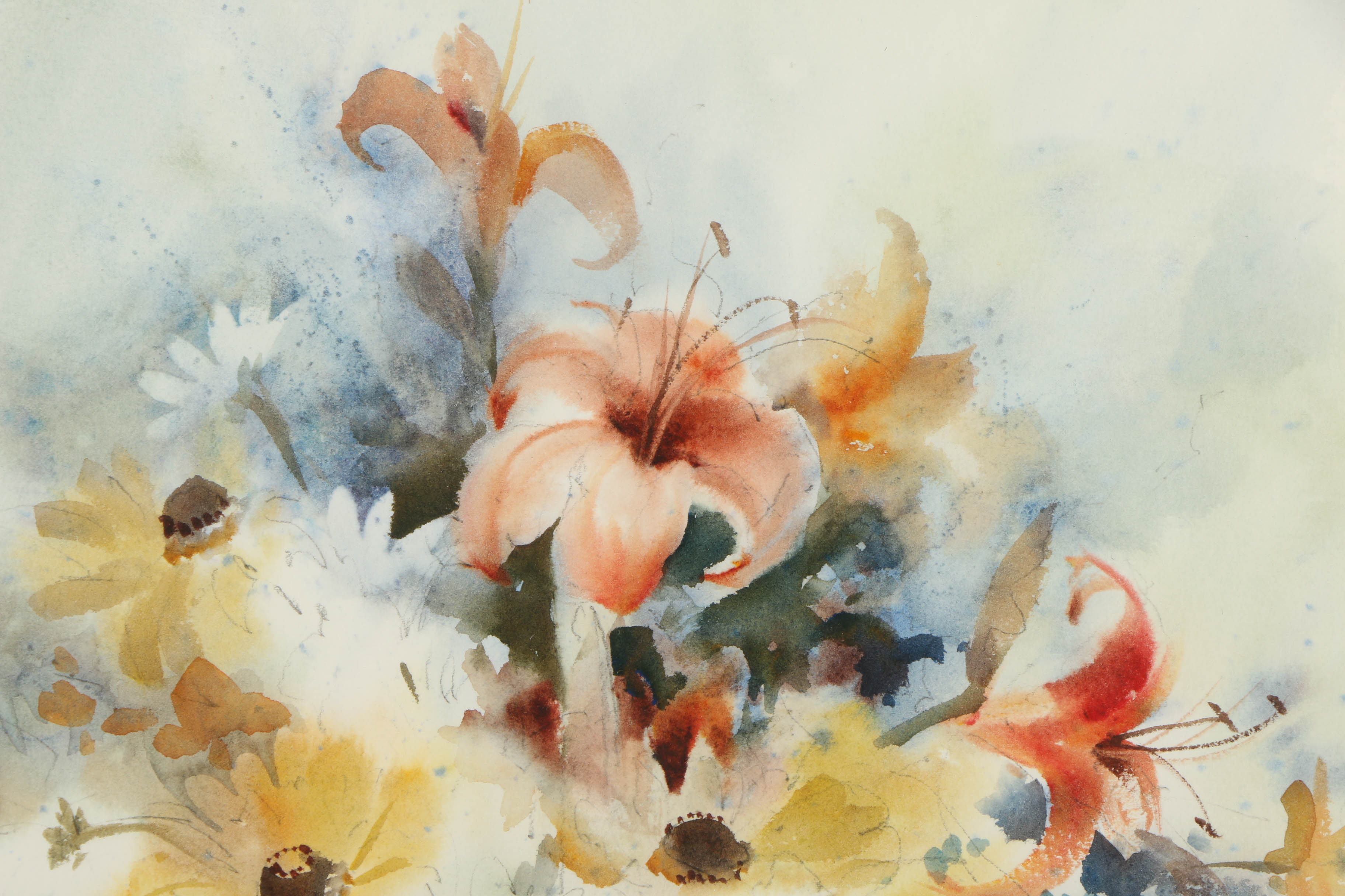 L. Geiser Watercolor on Paper Still Life