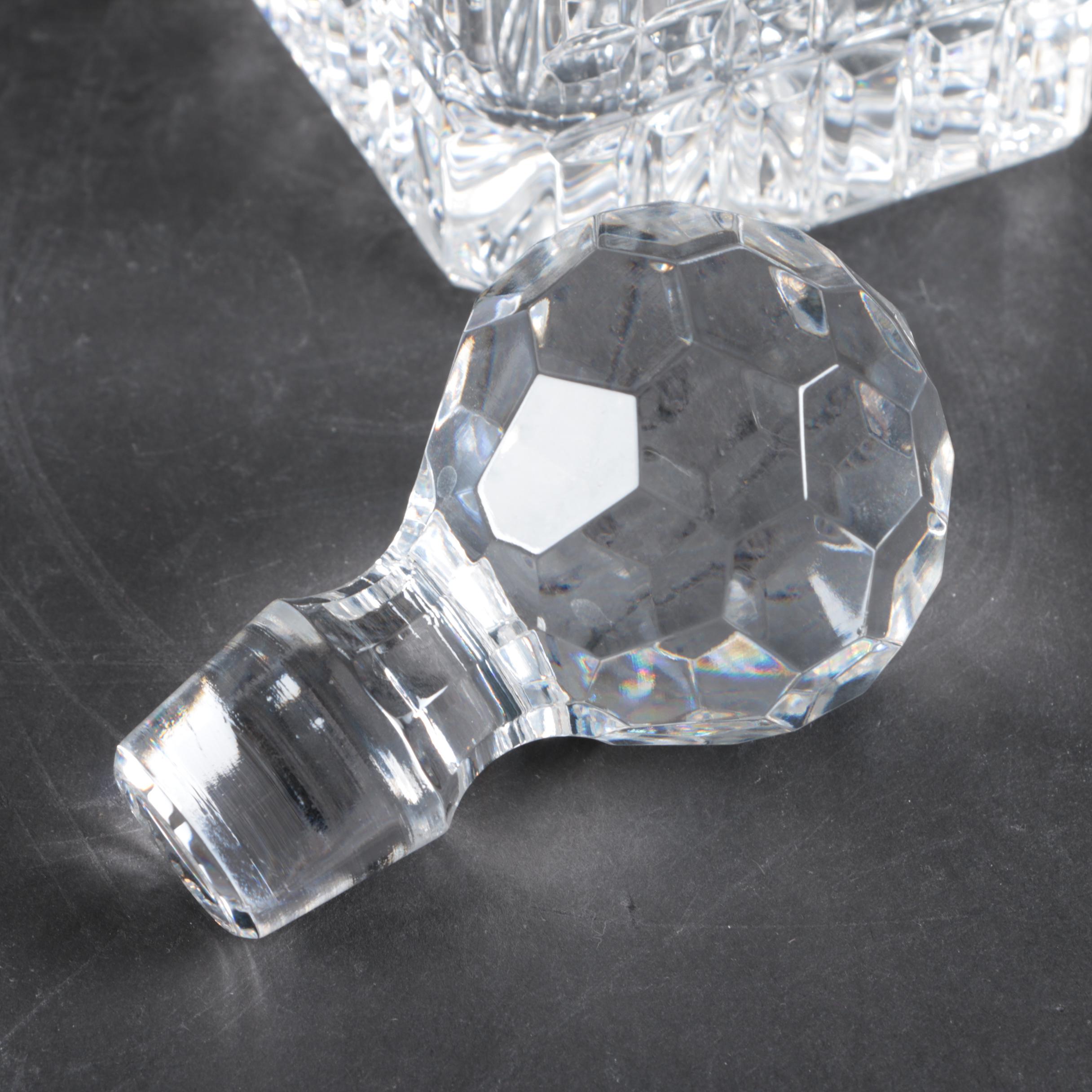 Tiffany & Co. Crystal "Plaid" Decanter