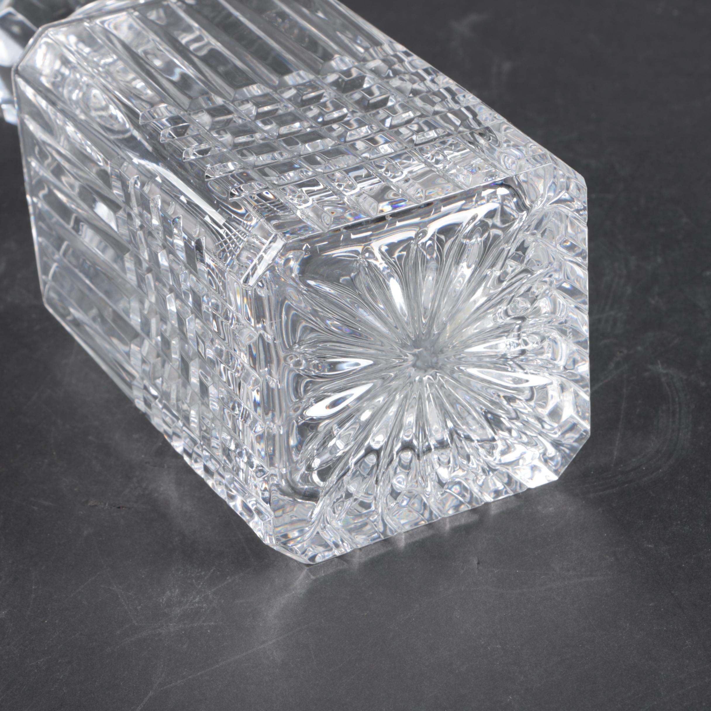 Tiffany & Co. Crystal "Plaid" Decanter