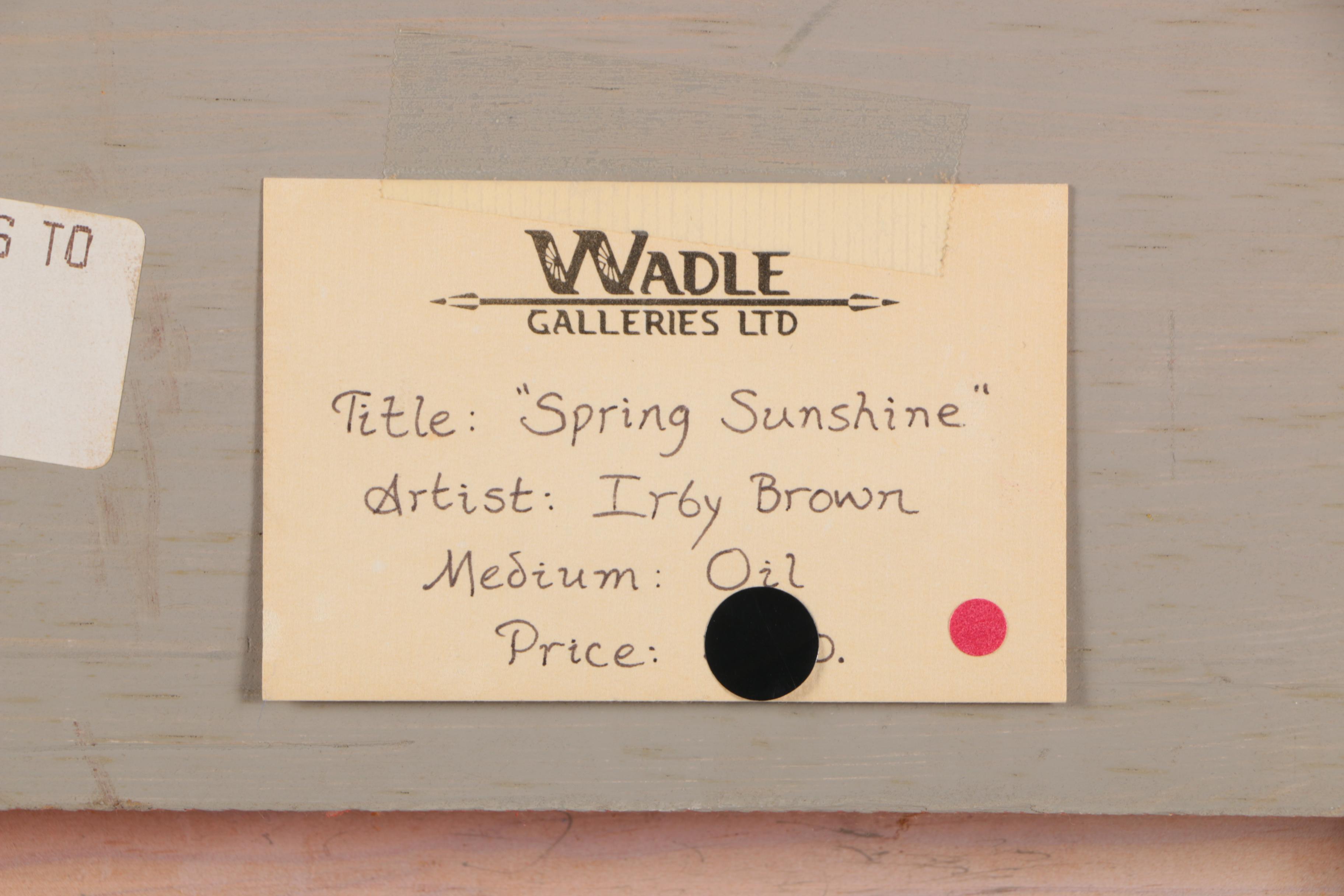 Irby Brown Oil Painting on Canvas "Spring Sunshine"