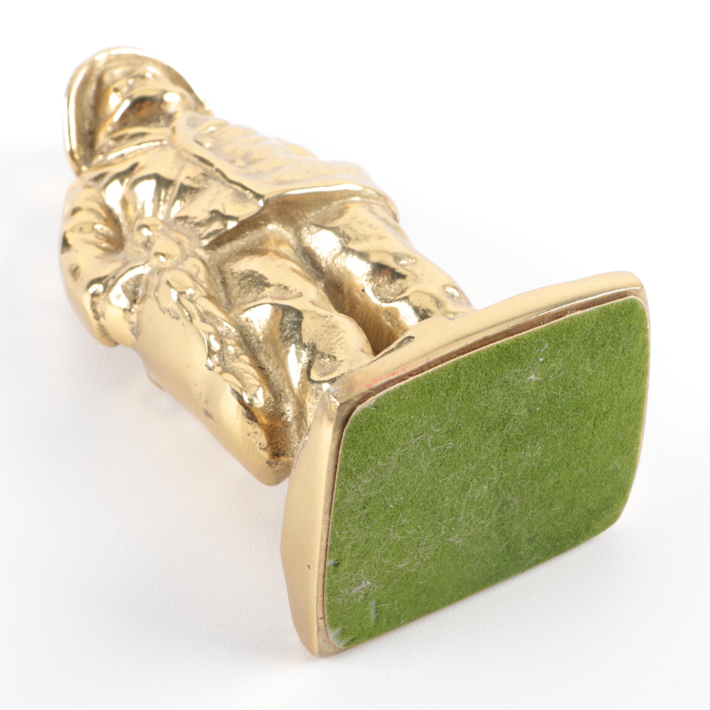 Brass Fisherman Figurine