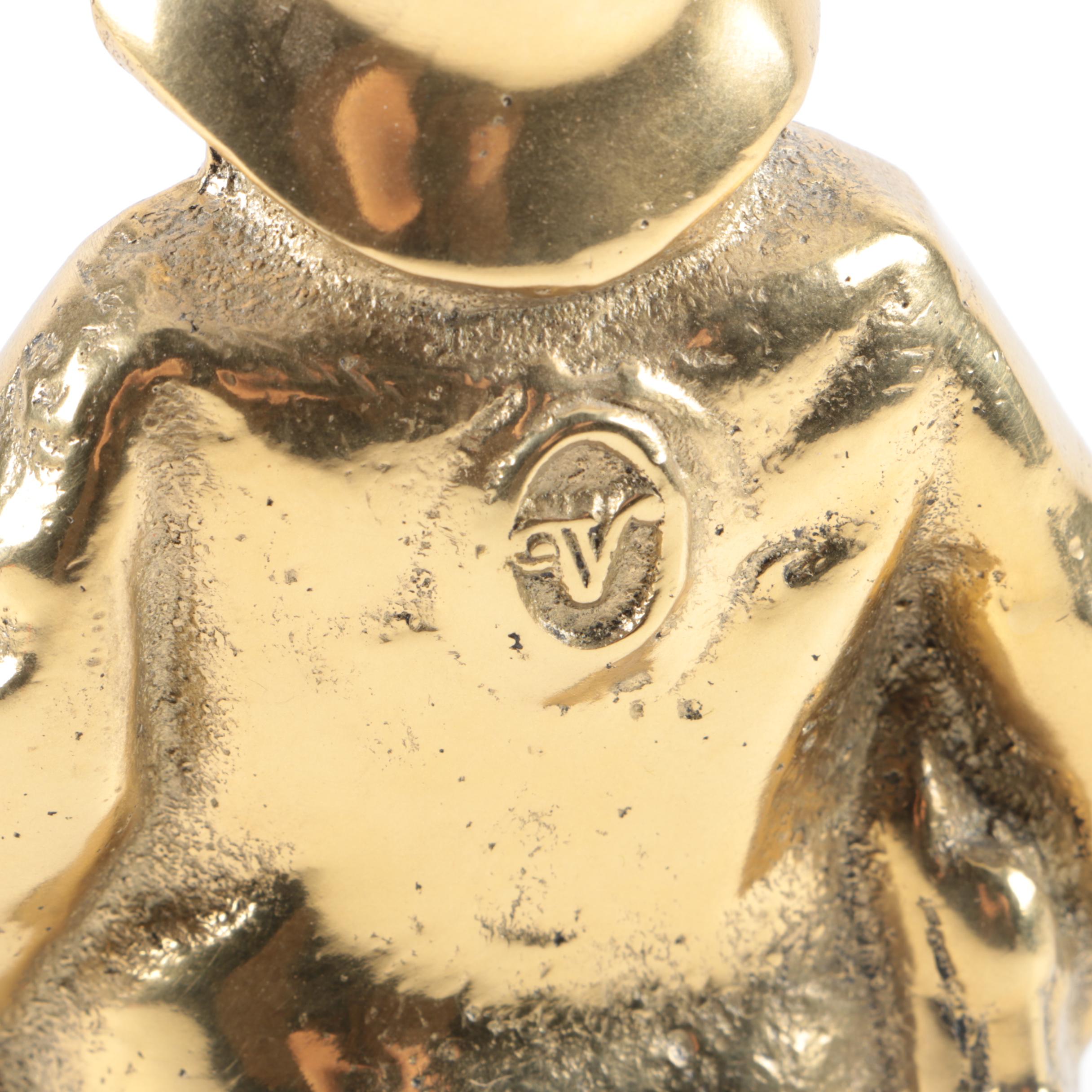 Brass Fisherman Figurine