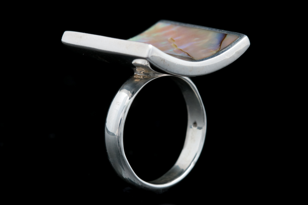 Sterling Silver and Abalone Ring