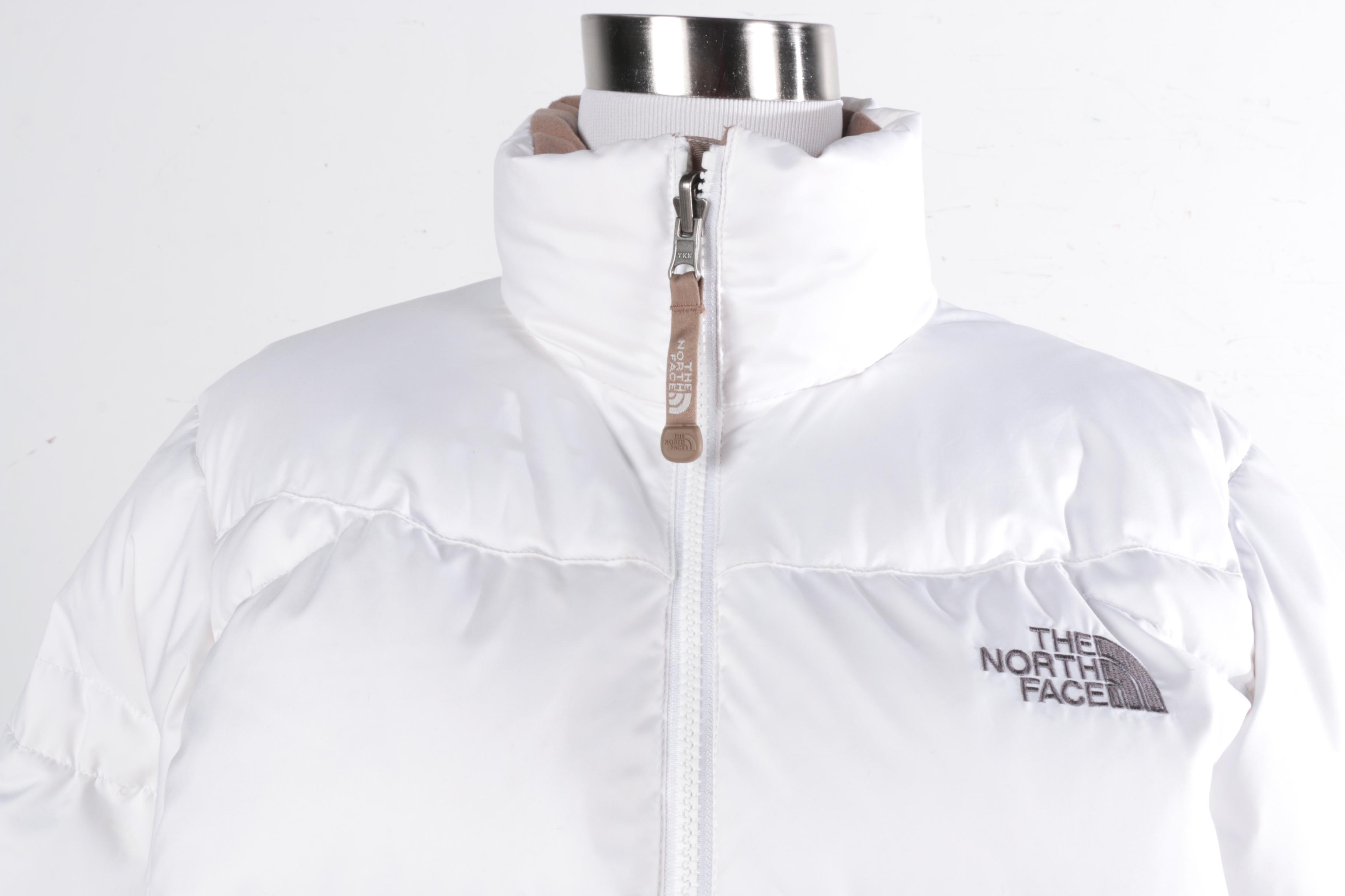 Women's The North Face 550 White Puffer Coat