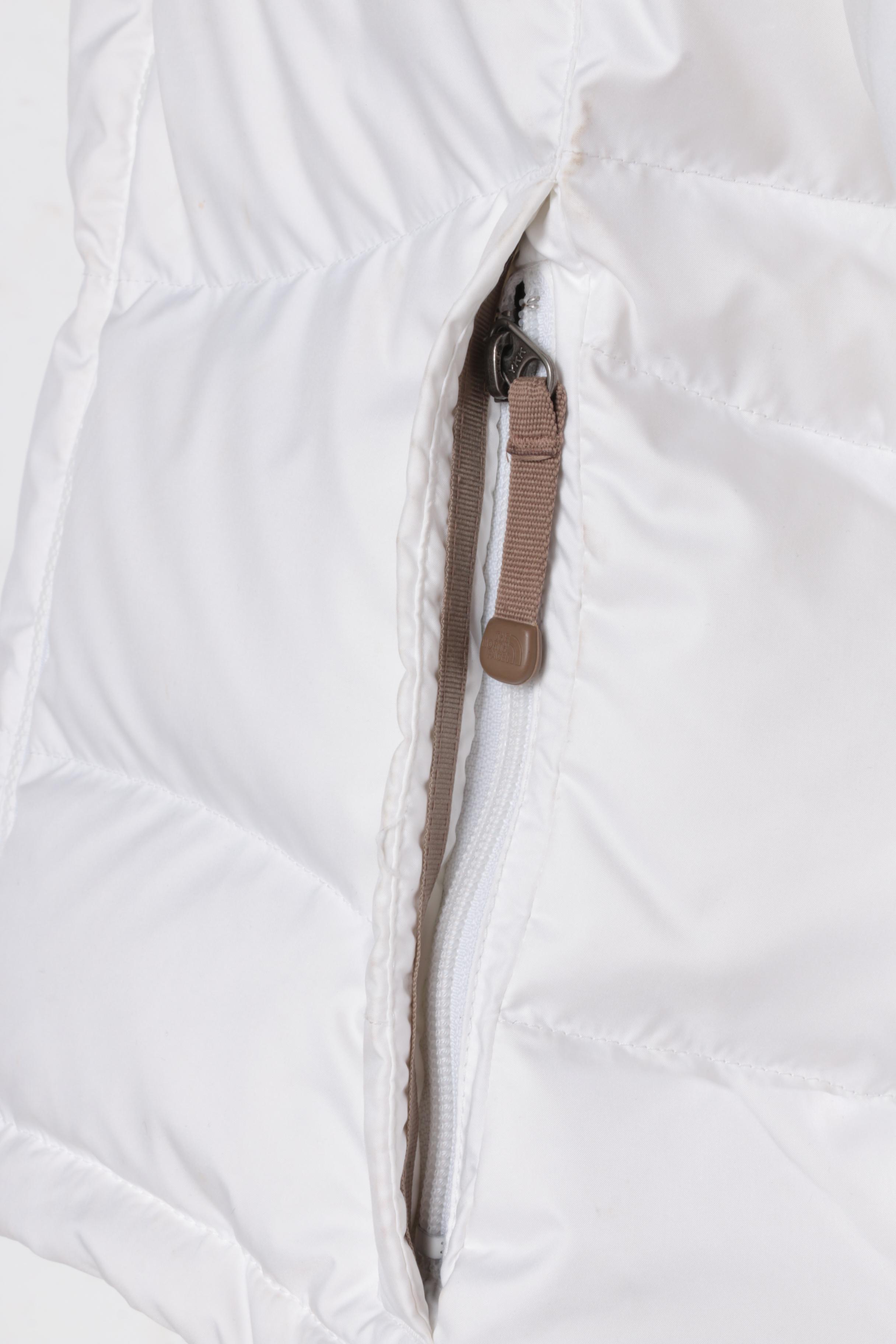 Women's The North Face 550 White Puffer Coat