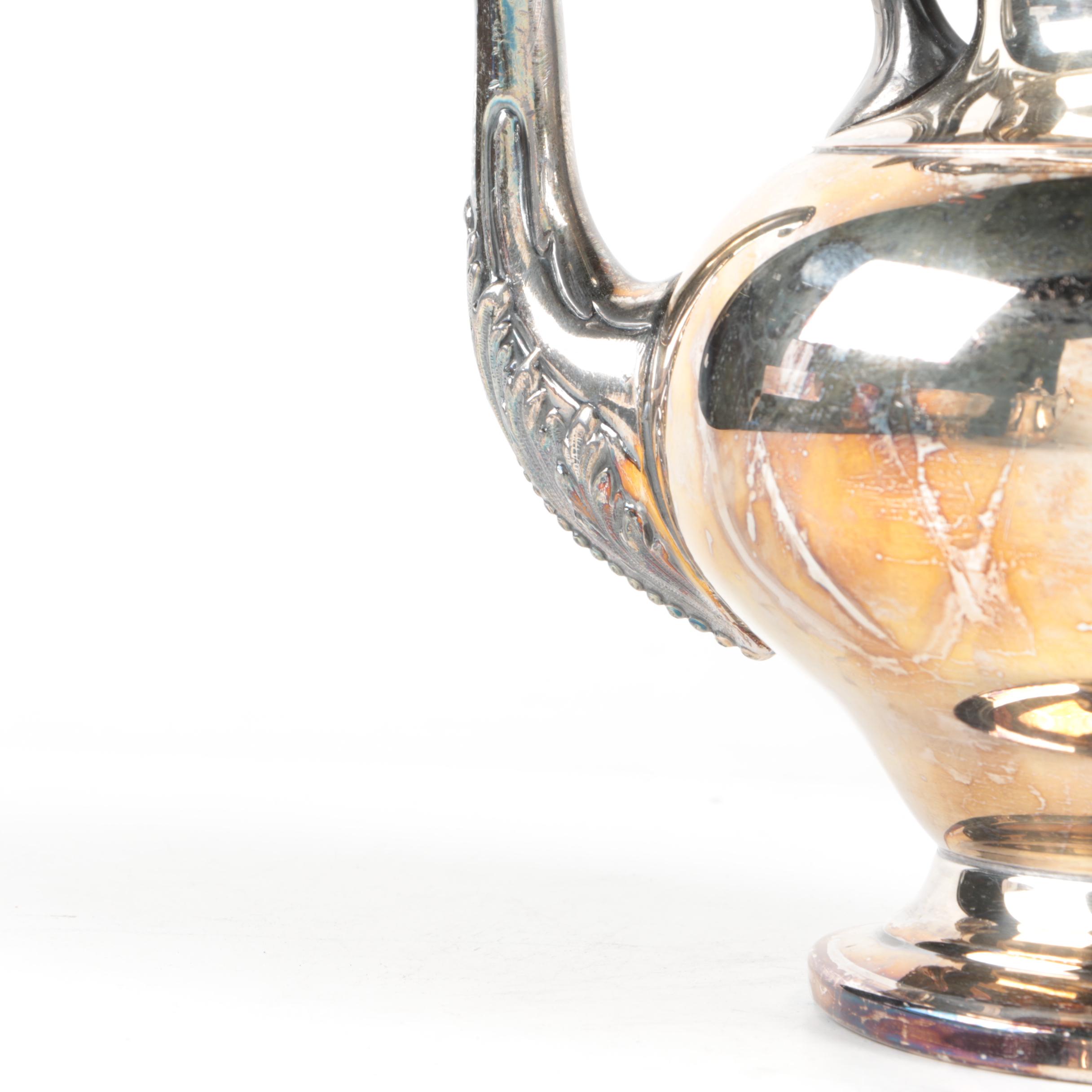 Vintage Sheridan Silver Co. Silver Plate Foliate Teapot