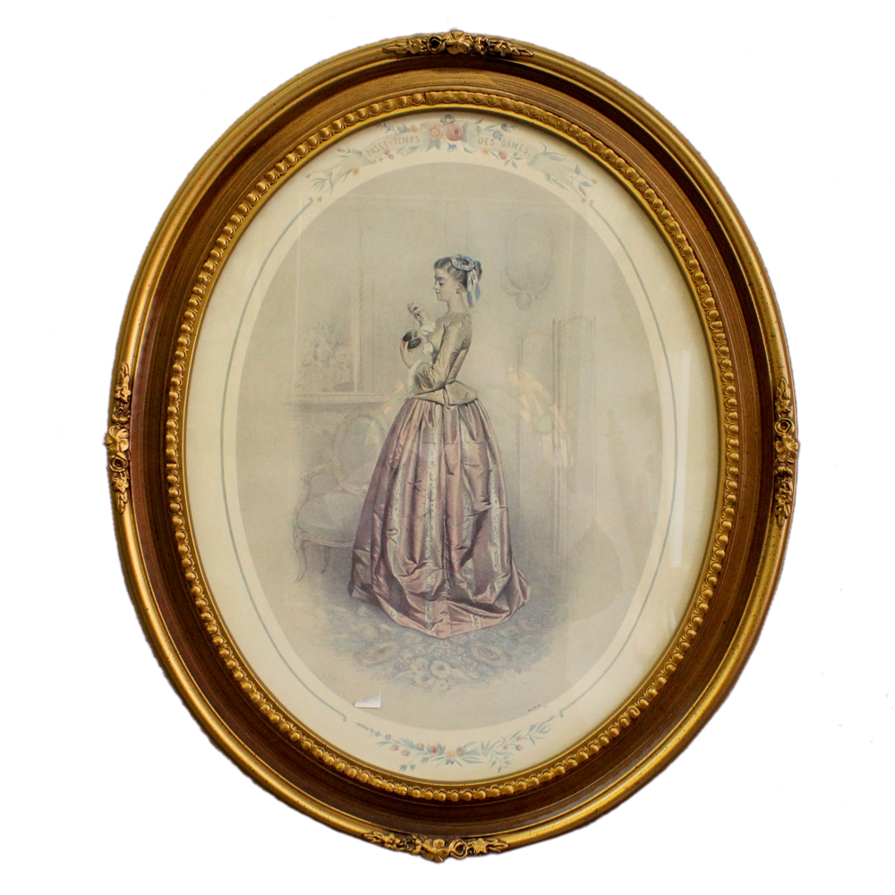 Offset Lithograph on Paper After Fashion Illustration