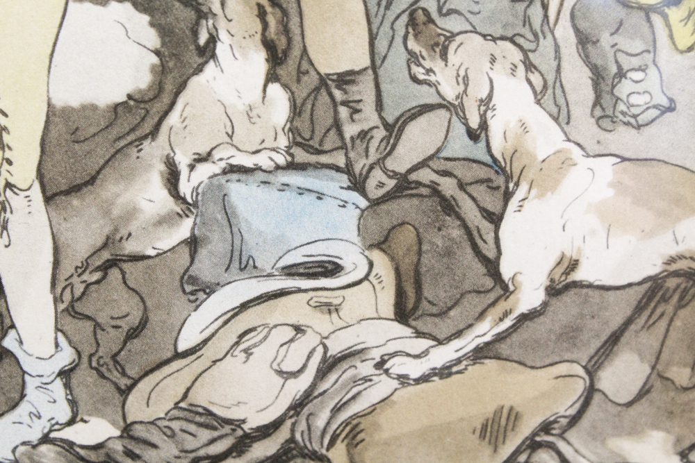 Framed Offset Lithographs after Thomas Rowlandson Etchings