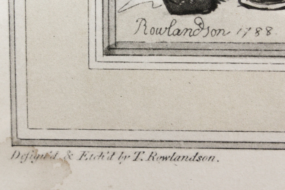 Framed Offset Lithographs after Thomas Rowlandson Etchings