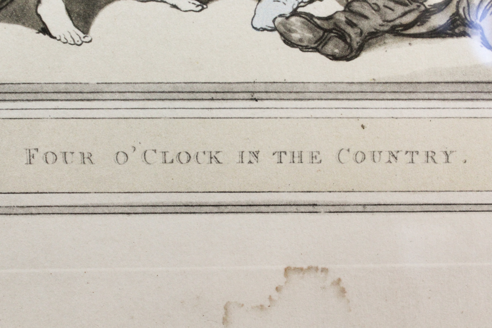 Framed Offset Lithographs after Thomas Rowlandson Etchings