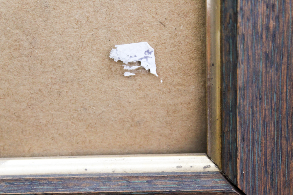 A.M.H. Watercolor Painting on Paper of Deer in Wooded Setting