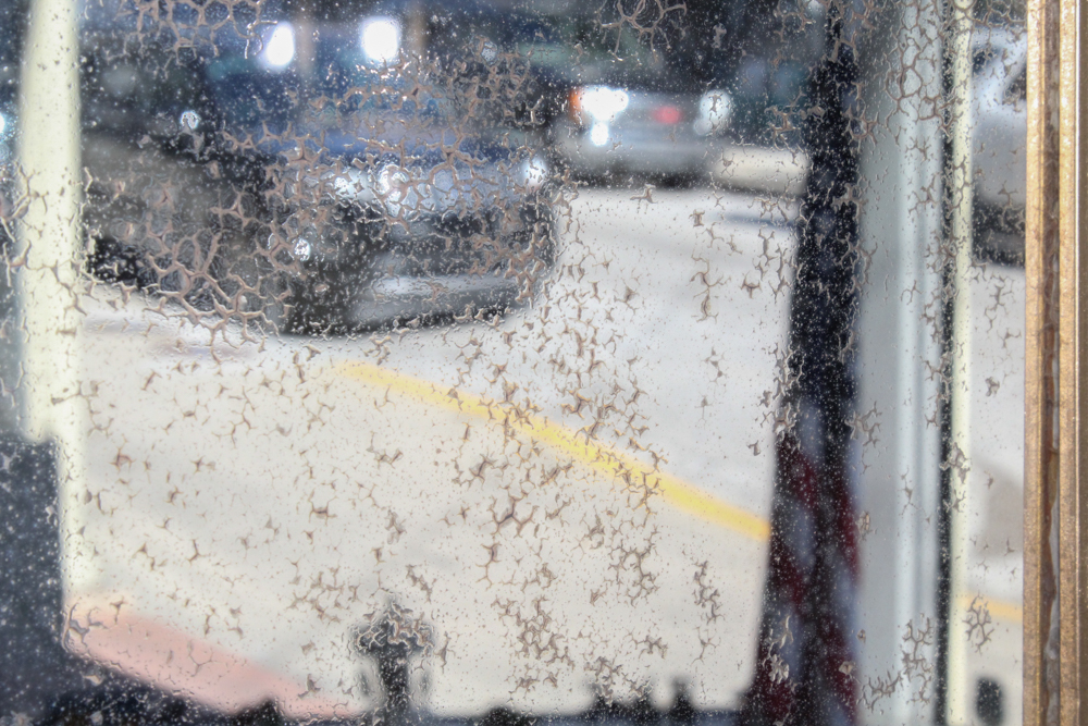 Antique Gesso Framed Wall Mirror