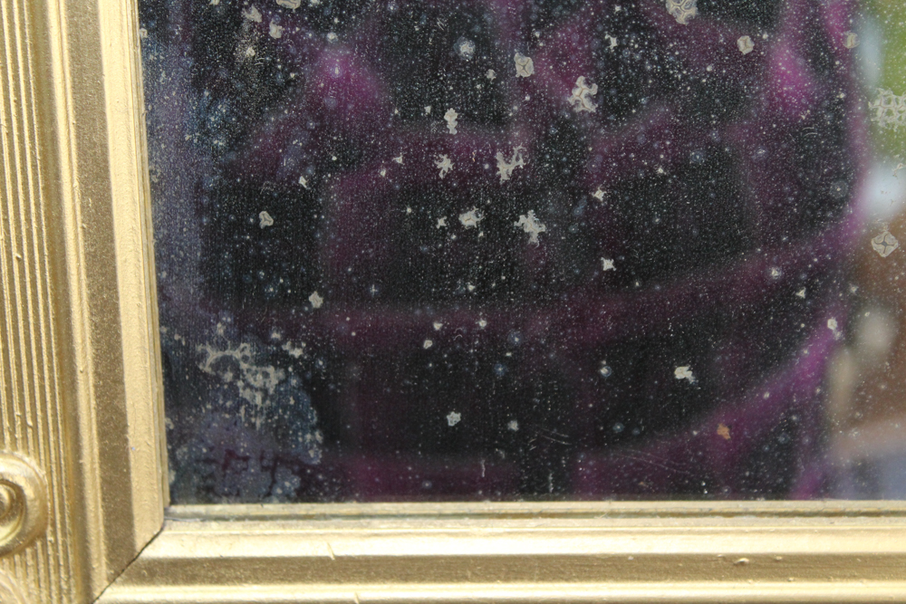 Antique Gesso Framed Wall Mirror