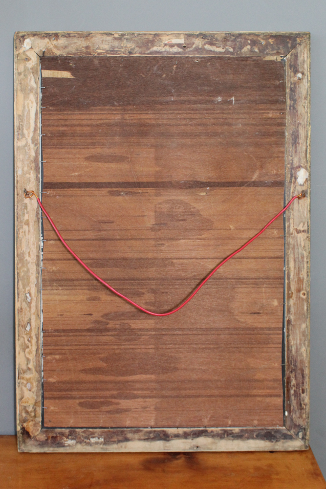 Antique Gesso Framed Wall Mirror