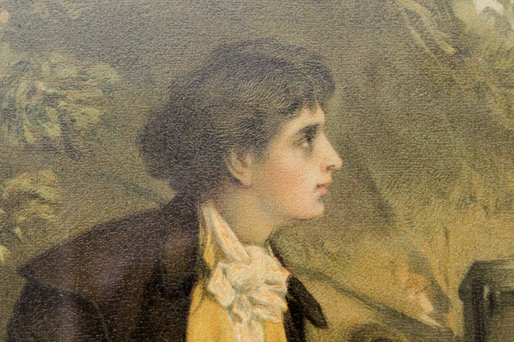 Framed Chromolithograph on Paper of a Couple