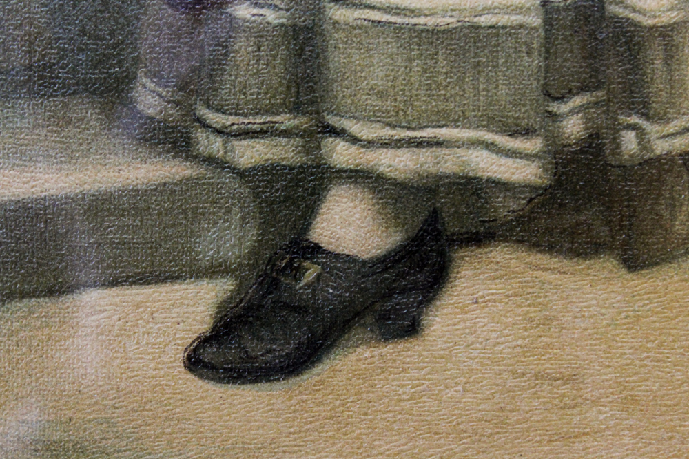 Framed Chromolithograph on Paper of a Couple