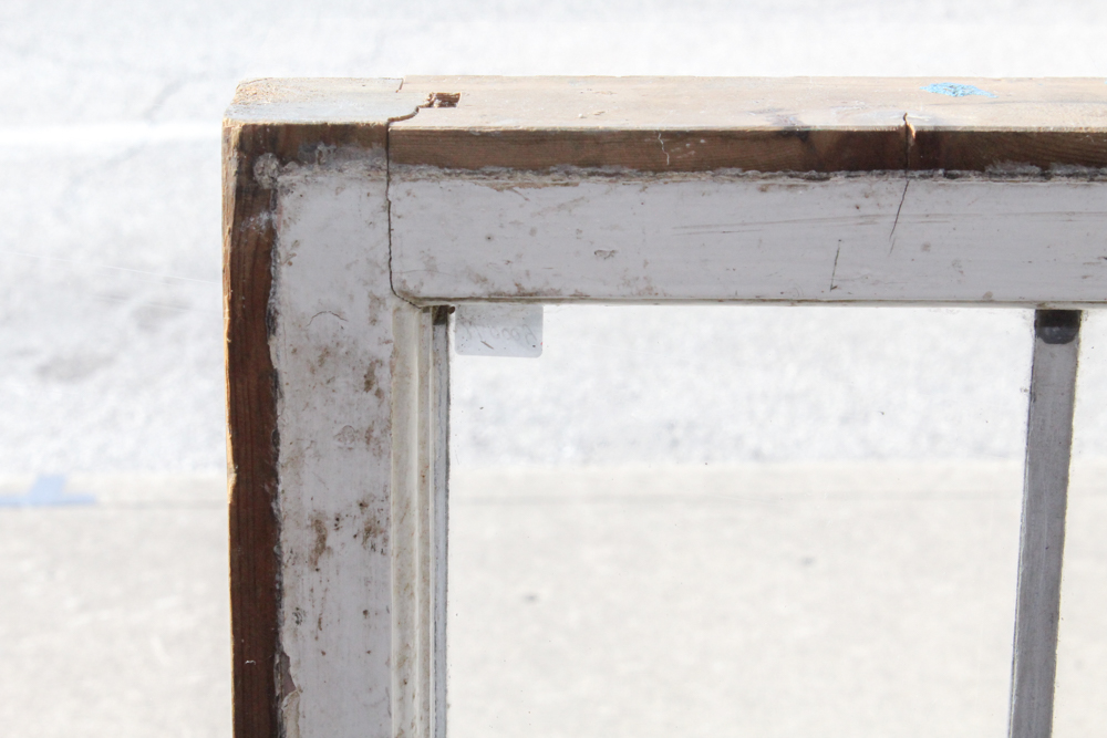 Vintage Framed Stained Glass Window