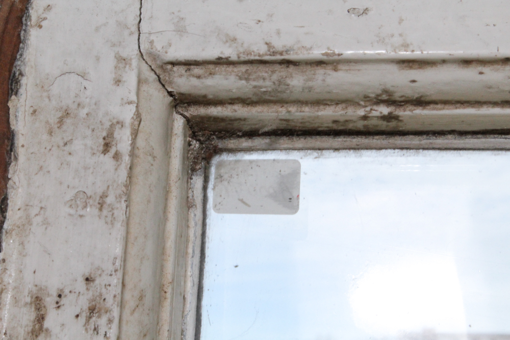 Vintage Framed Stained Glass Window