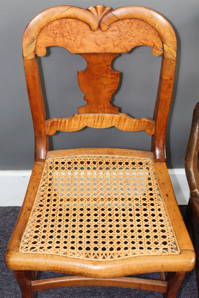 Assortment of Caned Seat Side Chairs