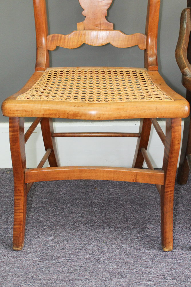 Assortment of Caned Seat Side Chairs