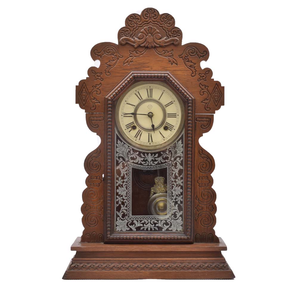 Vintage Ansonia Gingerbread Mantel Clock