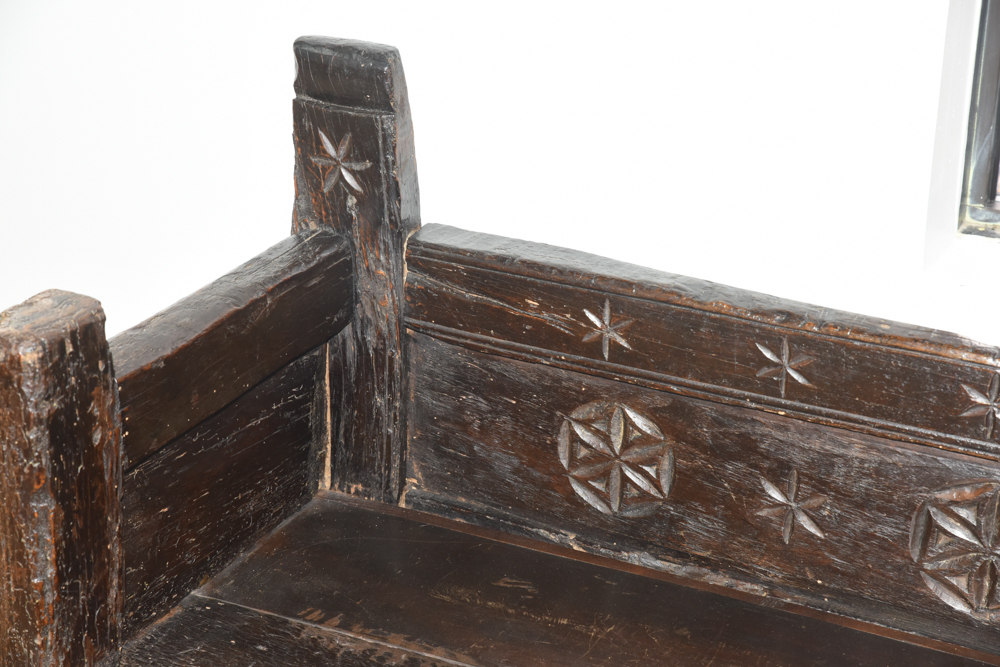 Antique Primitive Church Pew